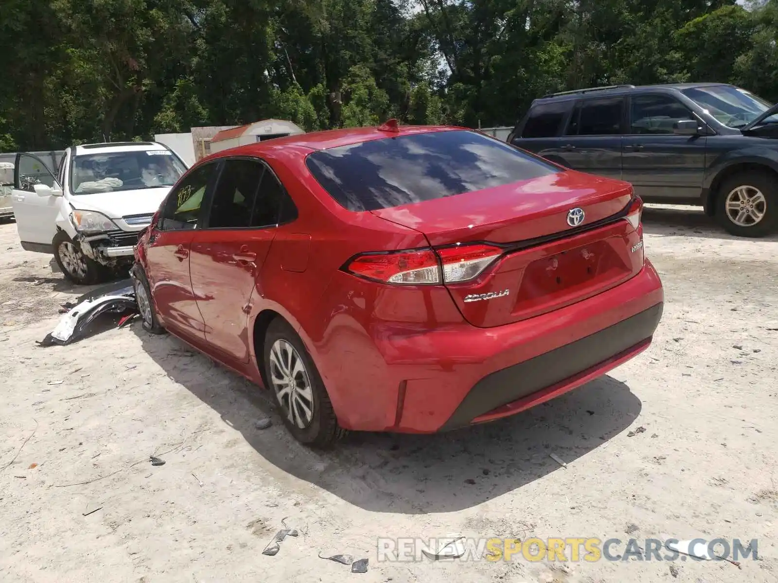 3 Photograph of a damaged car JTDEAMDE3MJ022932 TOYOTA COROLLA 2021