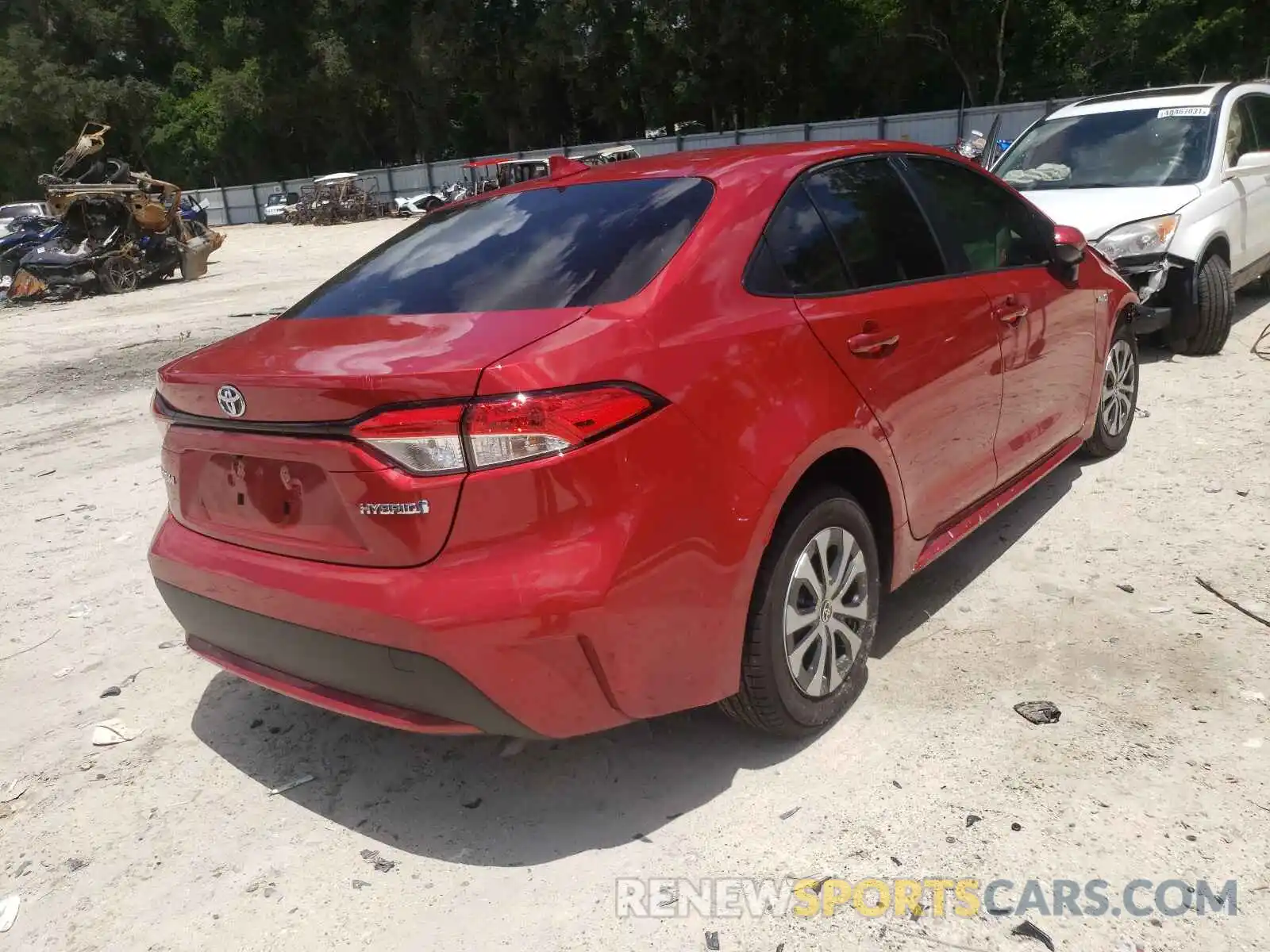 4 Photograph of a damaged car JTDEAMDE3MJ022932 TOYOTA COROLLA 2021