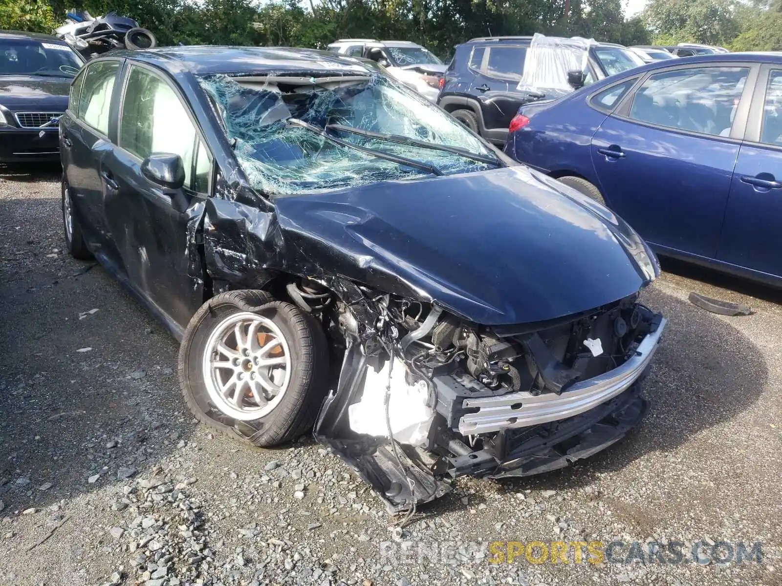 1 Photograph of a damaged car JTDEAMDE3MJ023093 TOYOTA COROLLA 2021