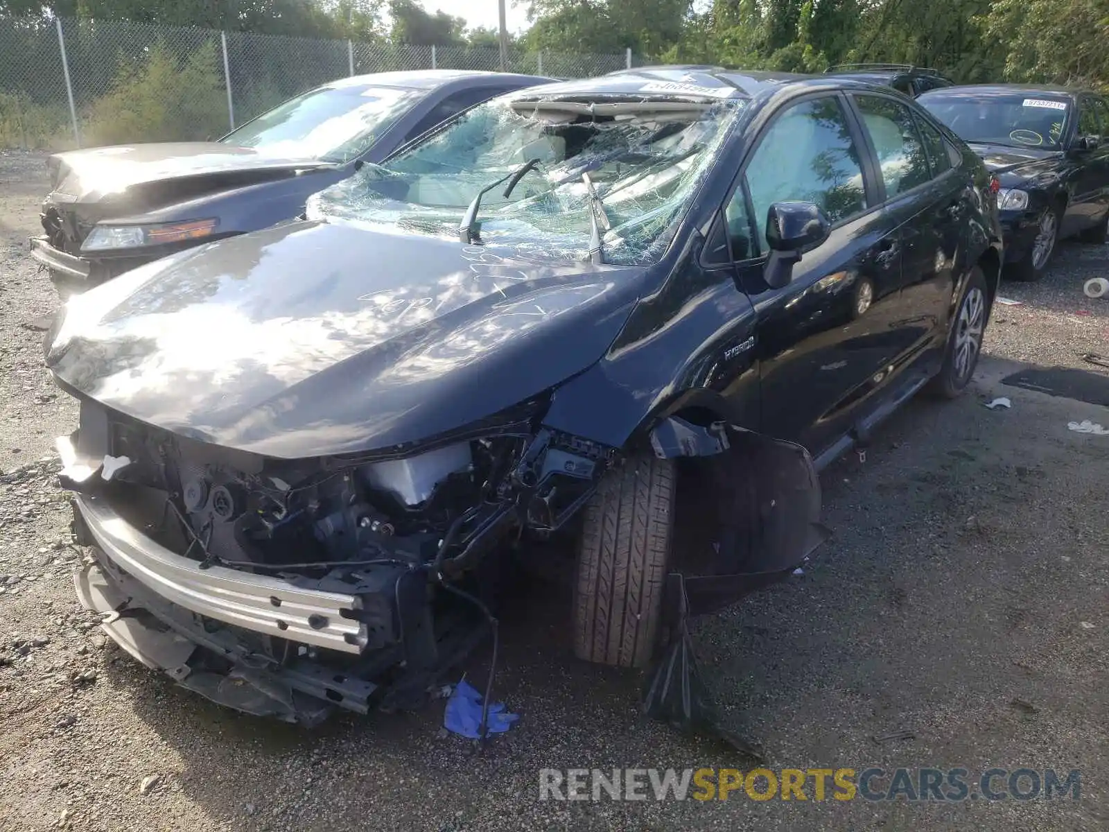 2 Photograph of a damaged car JTDEAMDE3MJ023093 TOYOTA COROLLA 2021