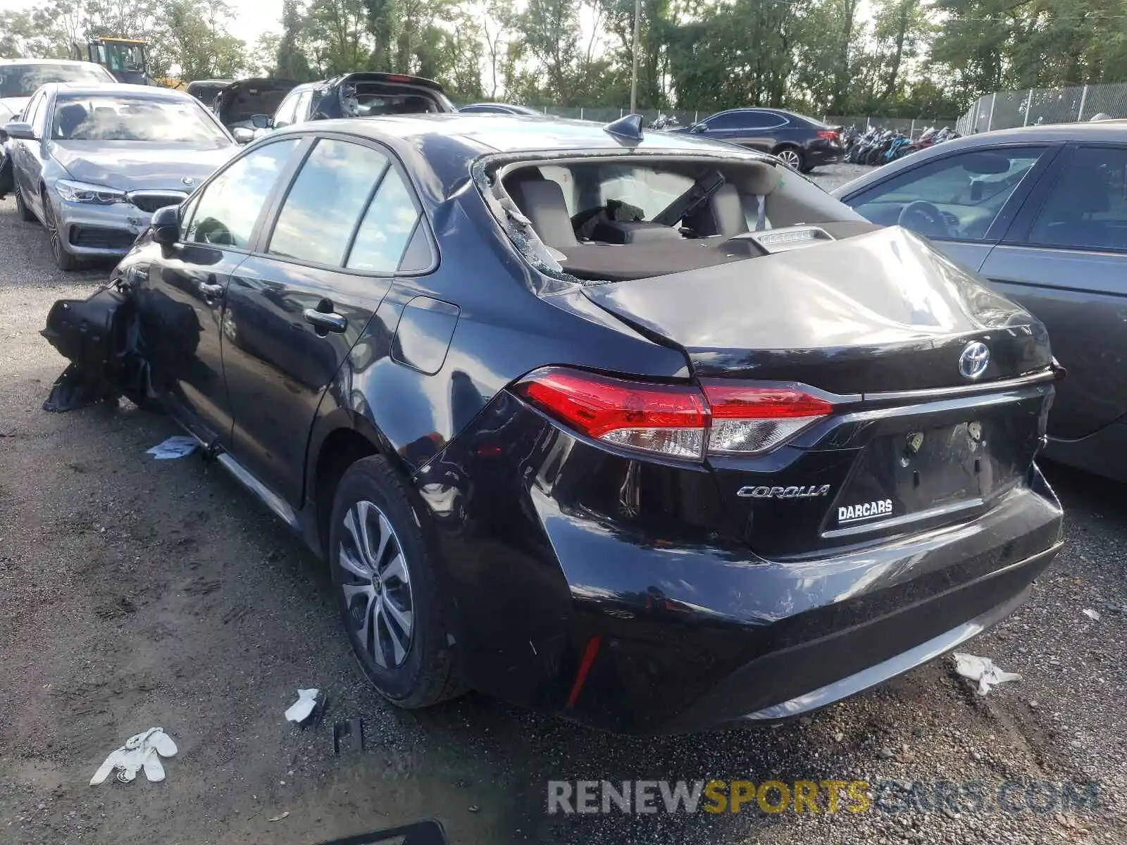 3 Photograph of a damaged car JTDEAMDE3MJ023093 TOYOTA COROLLA 2021