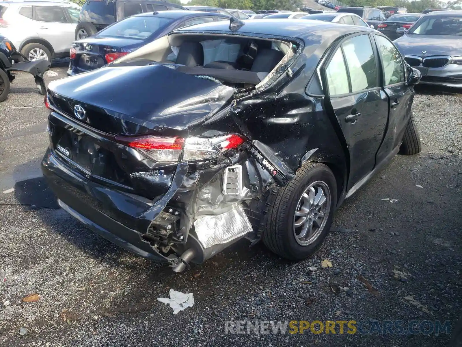 4 Photograph of a damaged car JTDEAMDE3MJ023093 TOYOTA COROLLA 2021