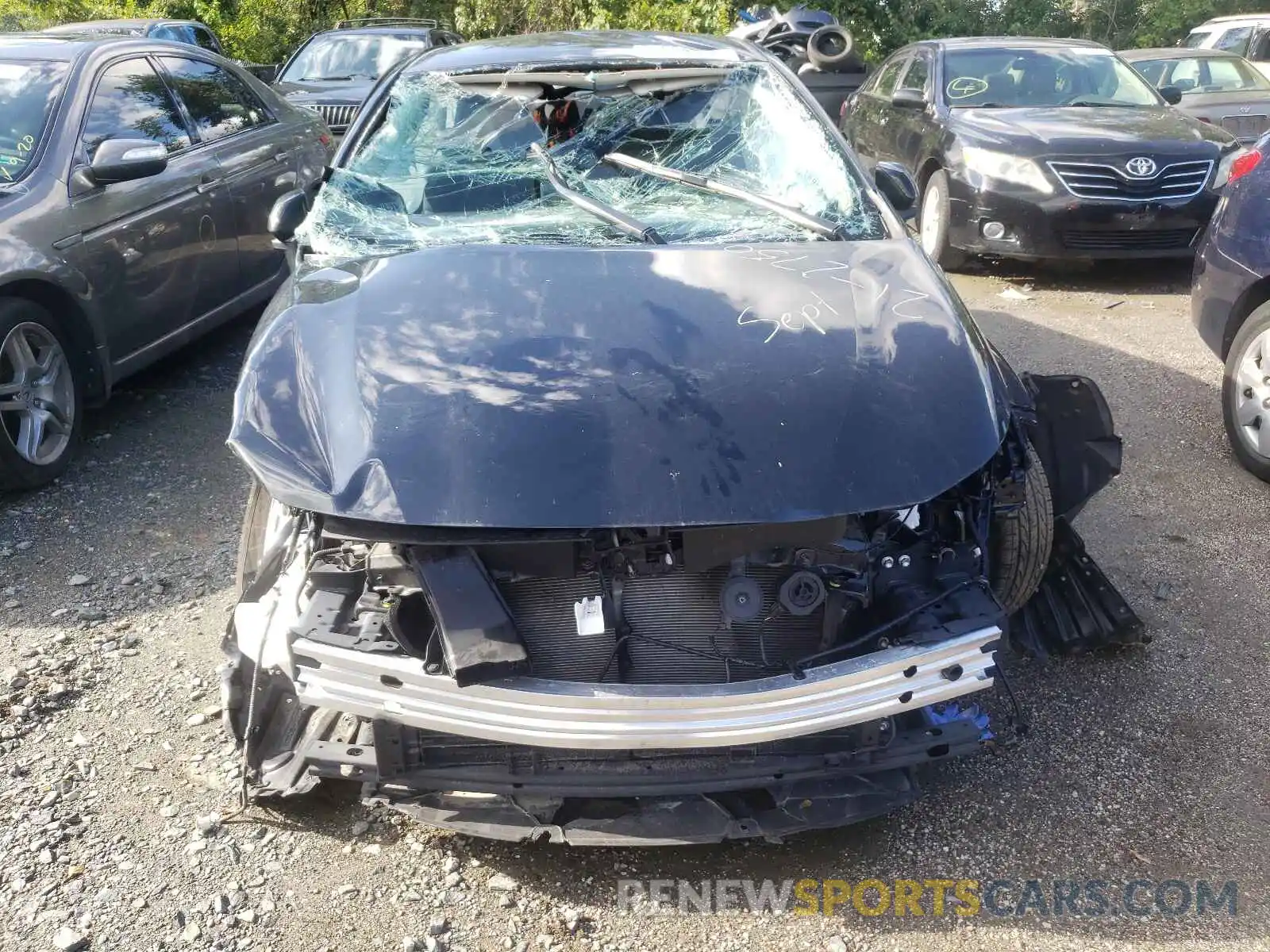 9 Photograph of a damaged car JTDEAMDE3MJ023093 TOYOTA COROLLA 2021