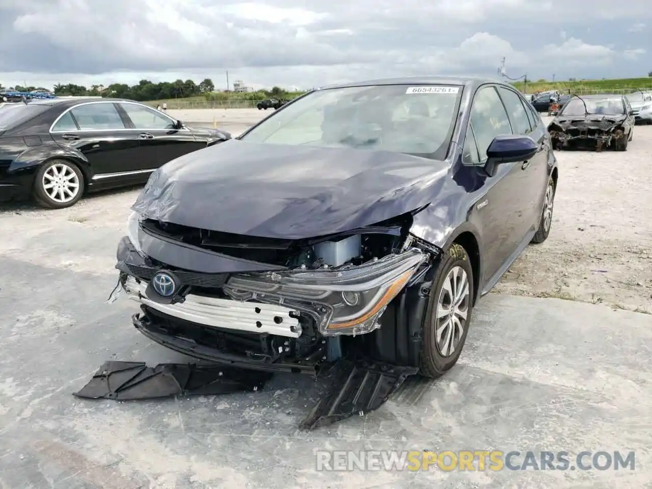 2 Photograph of a damaged car JTDEAMDE3MJ024292 TOYOTA COROLLA 2021