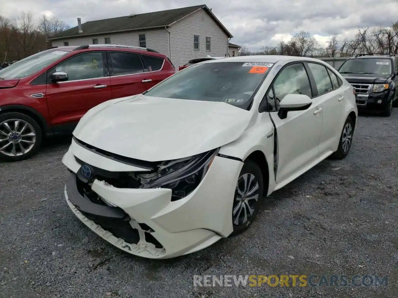 2 Photograph of a damaged car JTDEAMDE3MJ025264 TOYOTA COROLLA 2021