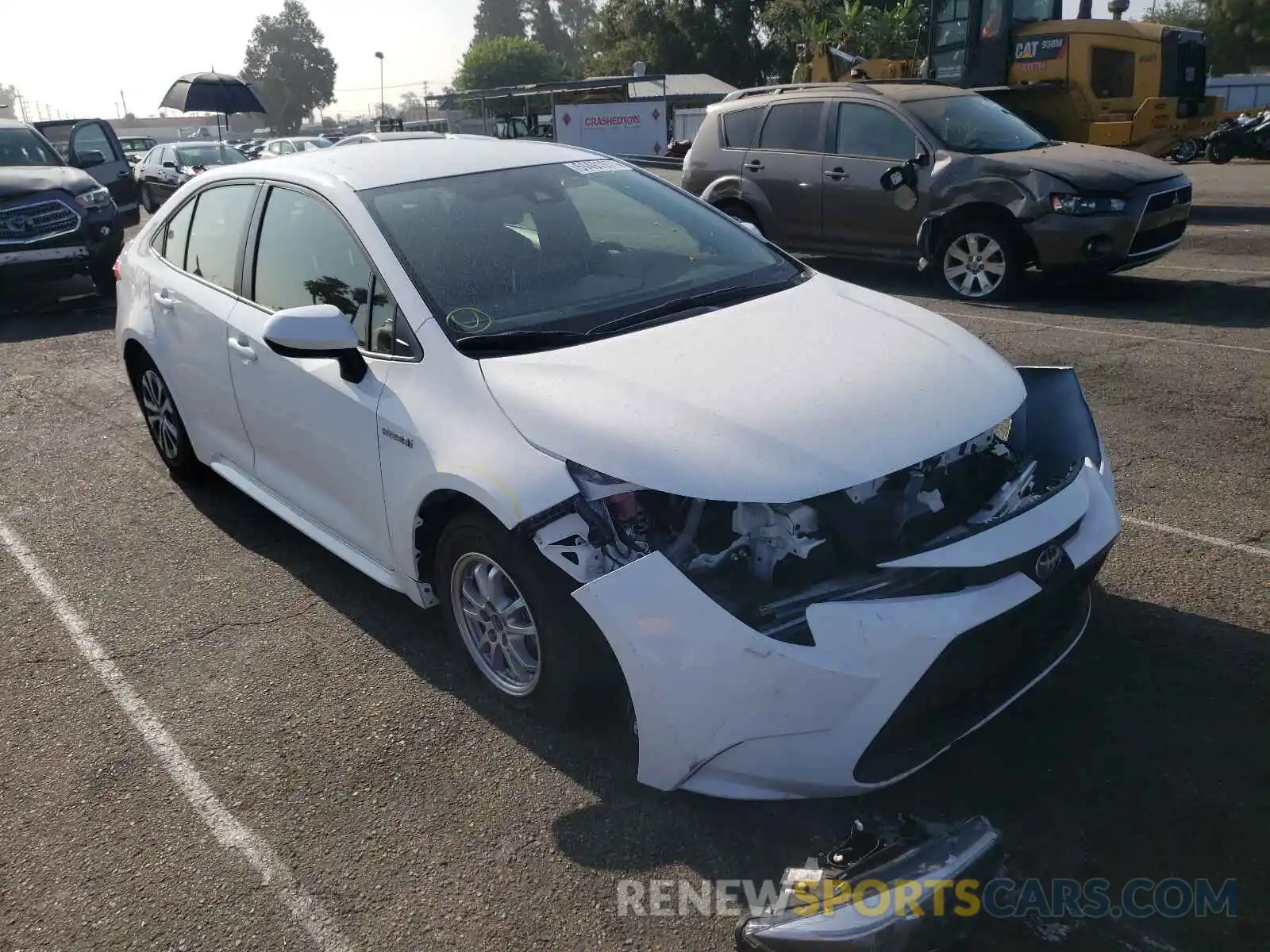 1 Photograph of a damaged car JTDEAMDE3MJ025622 TOYOTA COROLLA 2021