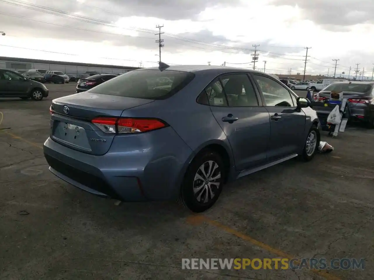 4 Photograph of a damaged car JTDEAMDE3MJ027225 TOYOTA COROLLA 2021