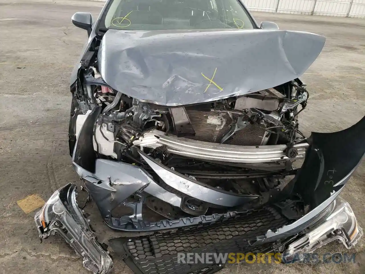 9 Photograph of a damaged car JTDEAMDE3MJ027225 TOYOTA COROLLA 2021