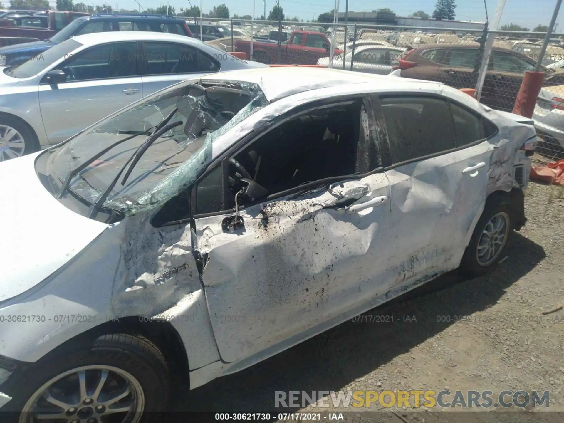 6 Photograph of a damaged car JTDEAMDE3MJ027385 TOYOTA COROLLA 2021