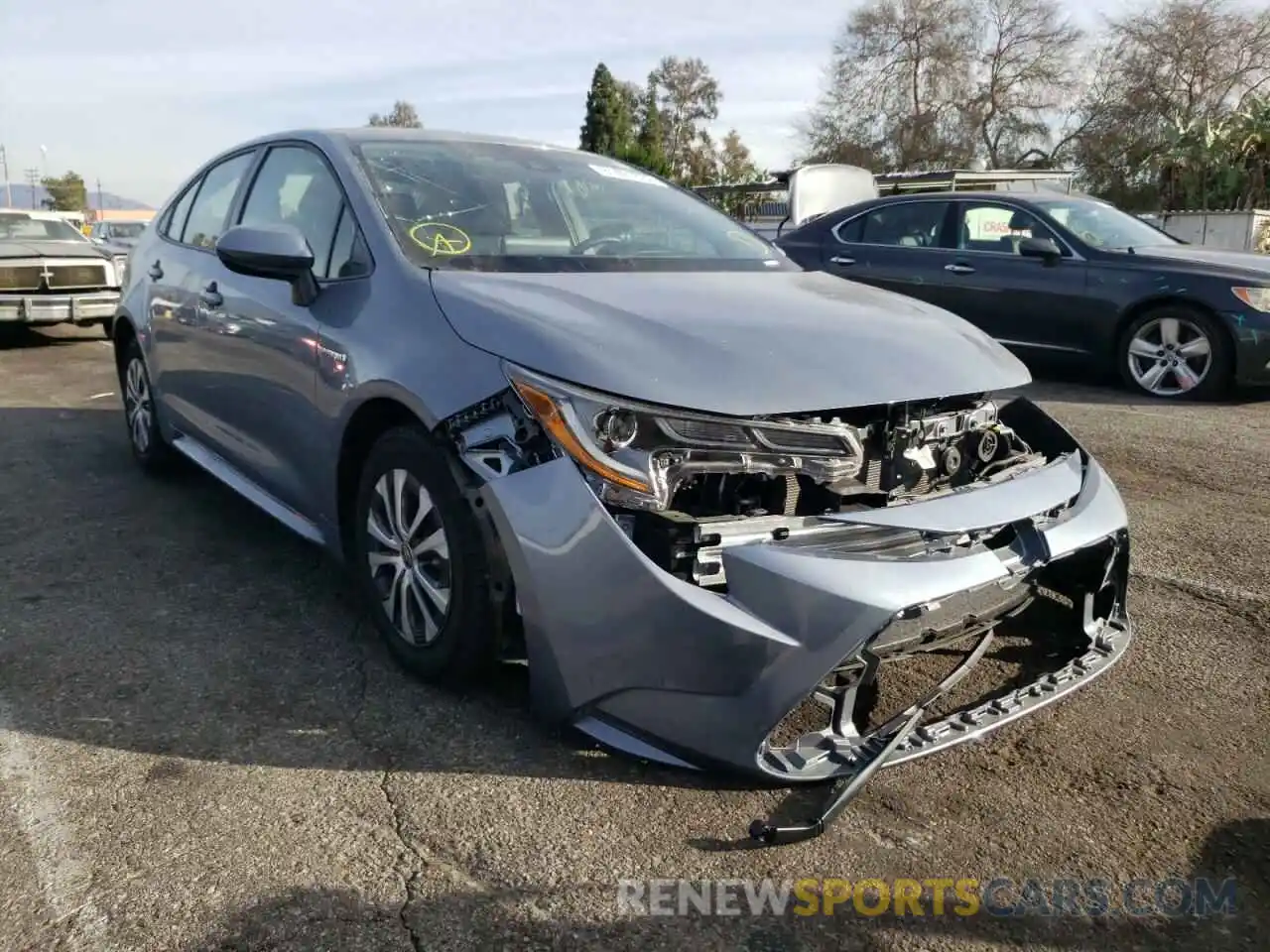 1 Photograph of a damaged car JTDEAMDE3MJ027774 TOYOTA COROLLA 2021