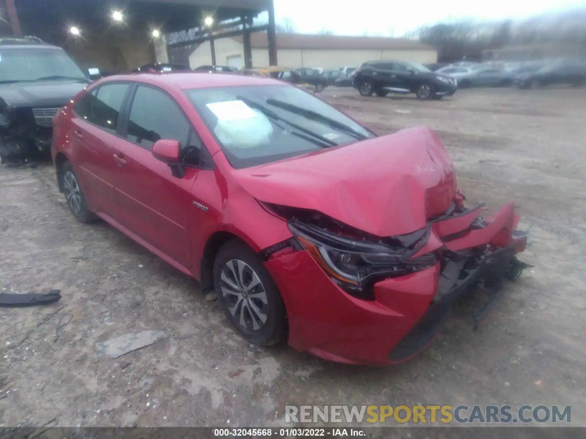 1 Photograph of a damaged car JTDEAMDE3MJ028231 TOYOTA COROLLA 2021