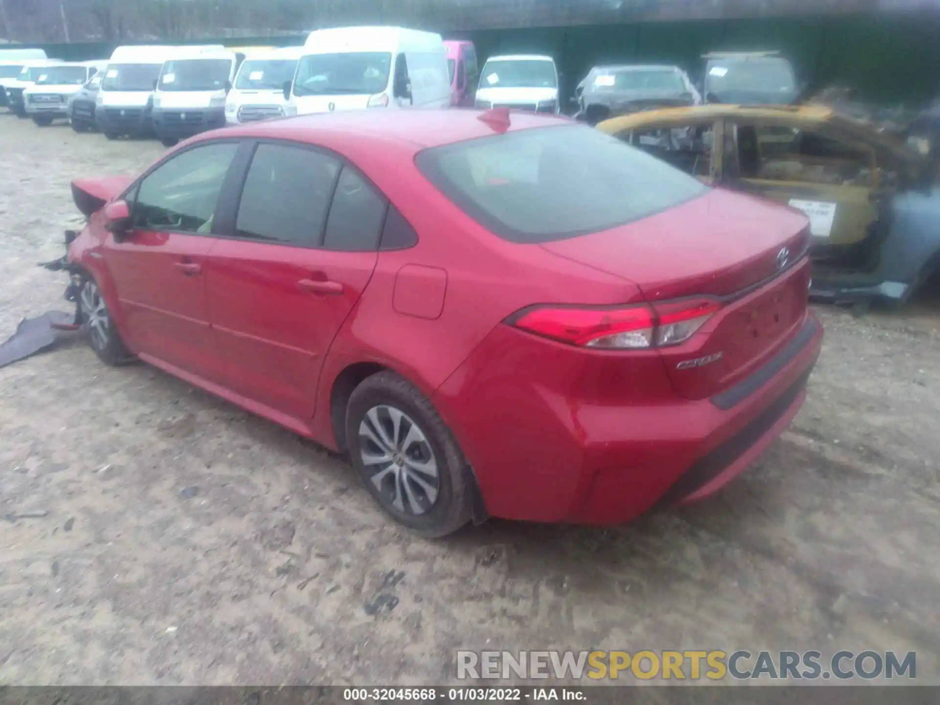 3 Photograph of a damaged car JTDEAMDE3MJ028231 TOYOTA COROLLA 2021