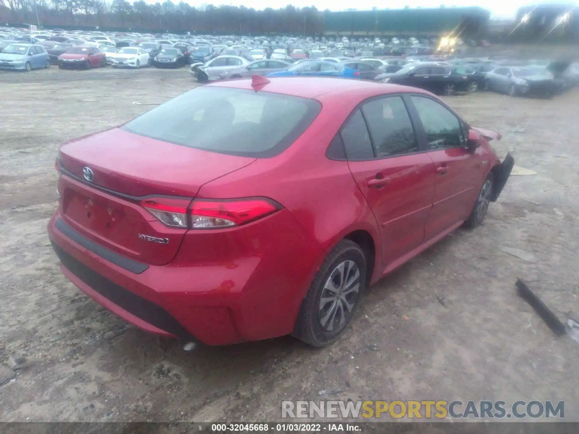 4 Photograph of a damaged car JTDEAMDE3MJ028231 TOYOTA COROLLA 2021