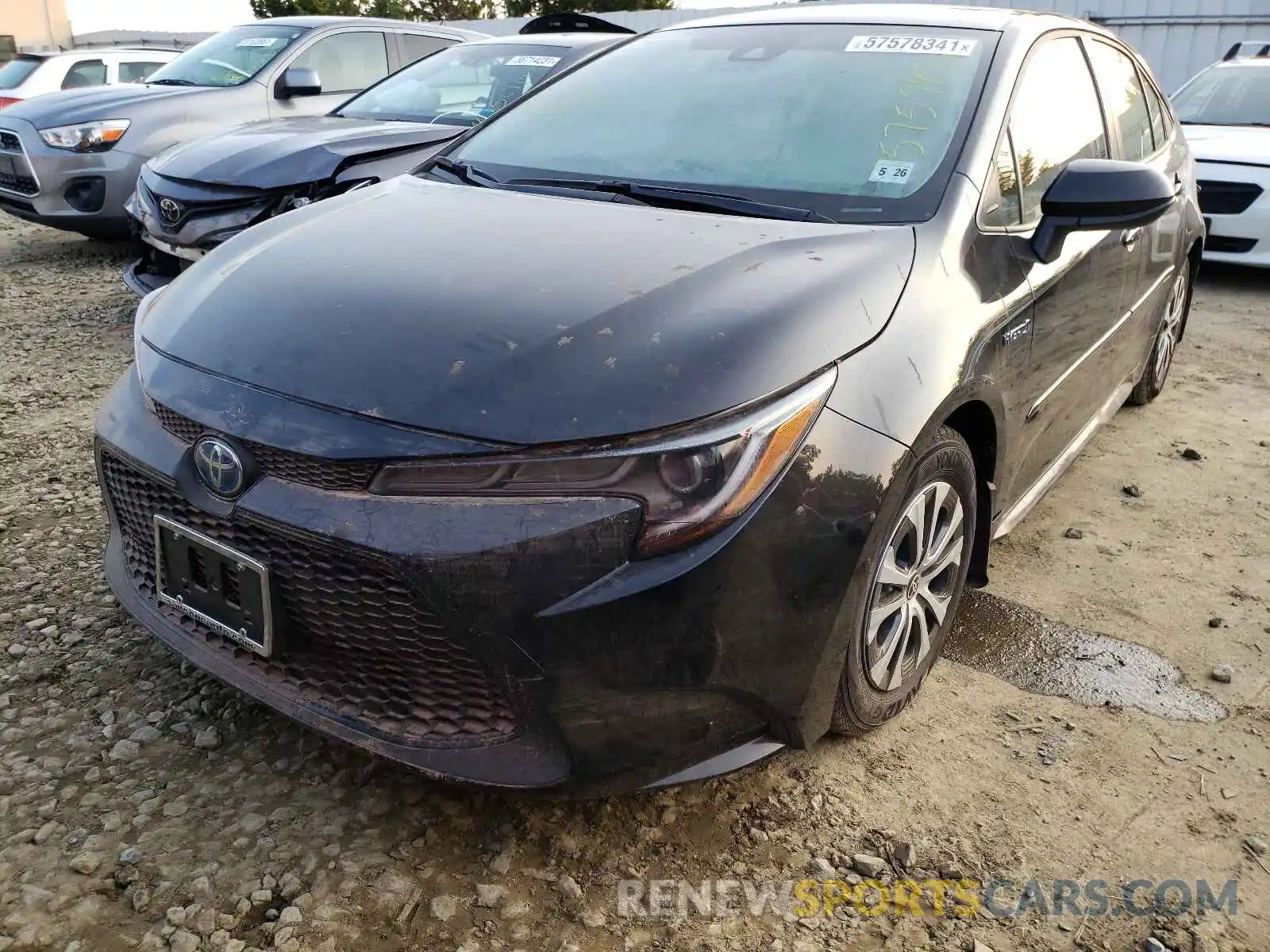 2 Photograph of a damaged car JTDEAMDE3MJ028259 TOYOTA COROLLA 2021