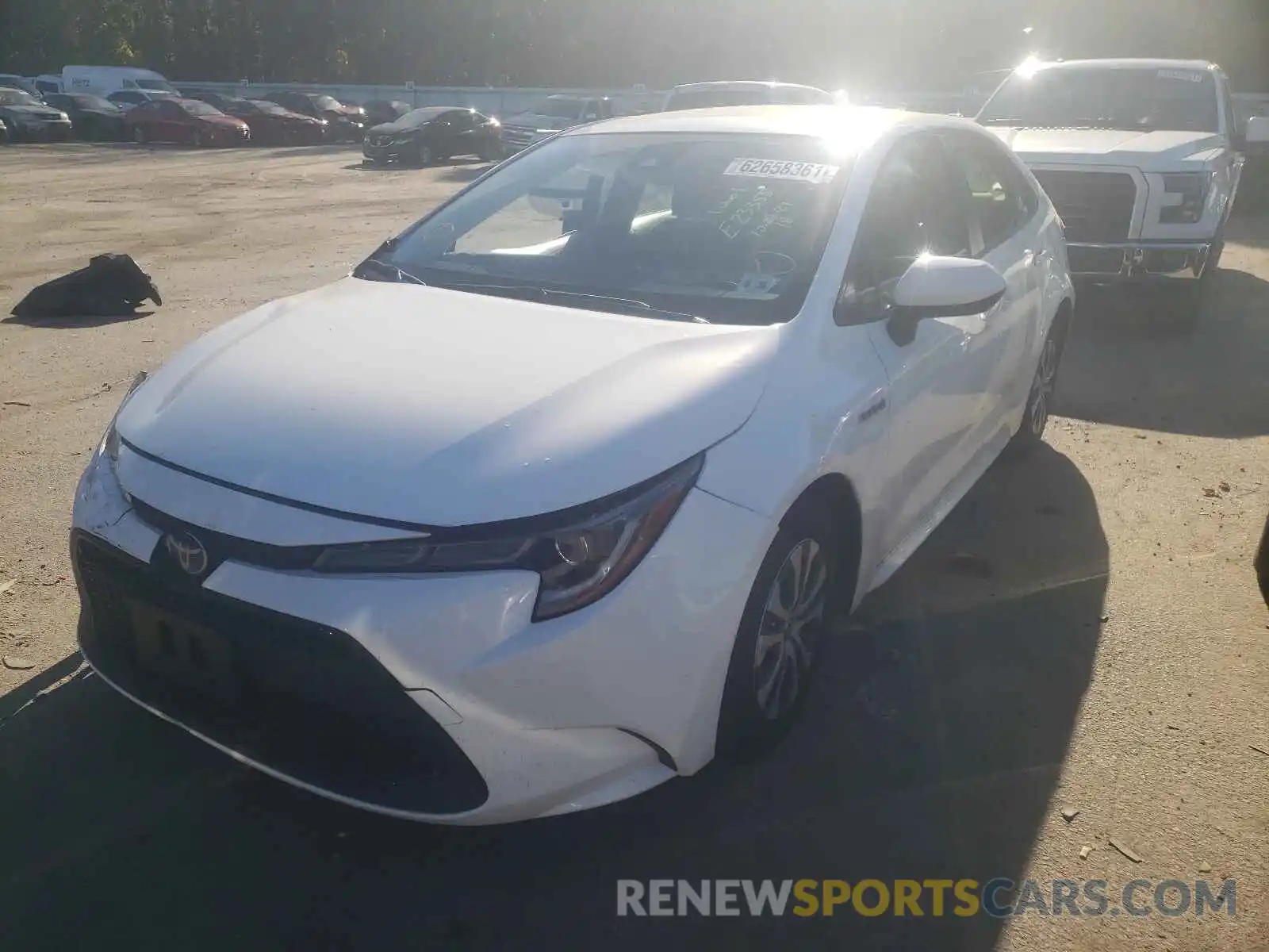 2 Photograph of a damaged car JTDEAMDE3MJ029332 TOYOTA COROLLA 2021