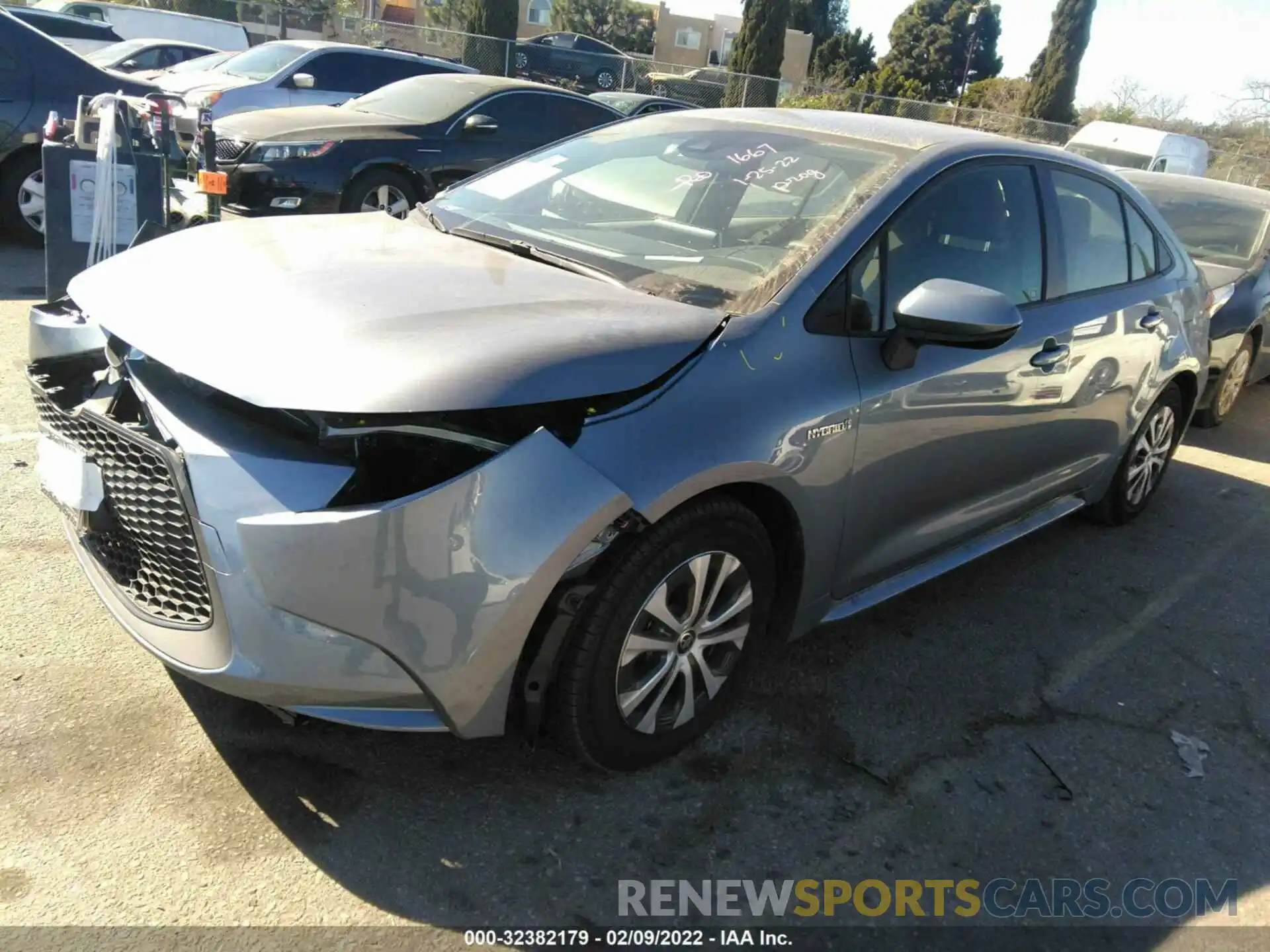 2 Photograph of a damaged car JTDEAMDE3MJ031873 TOYOTA COROLLA 2021