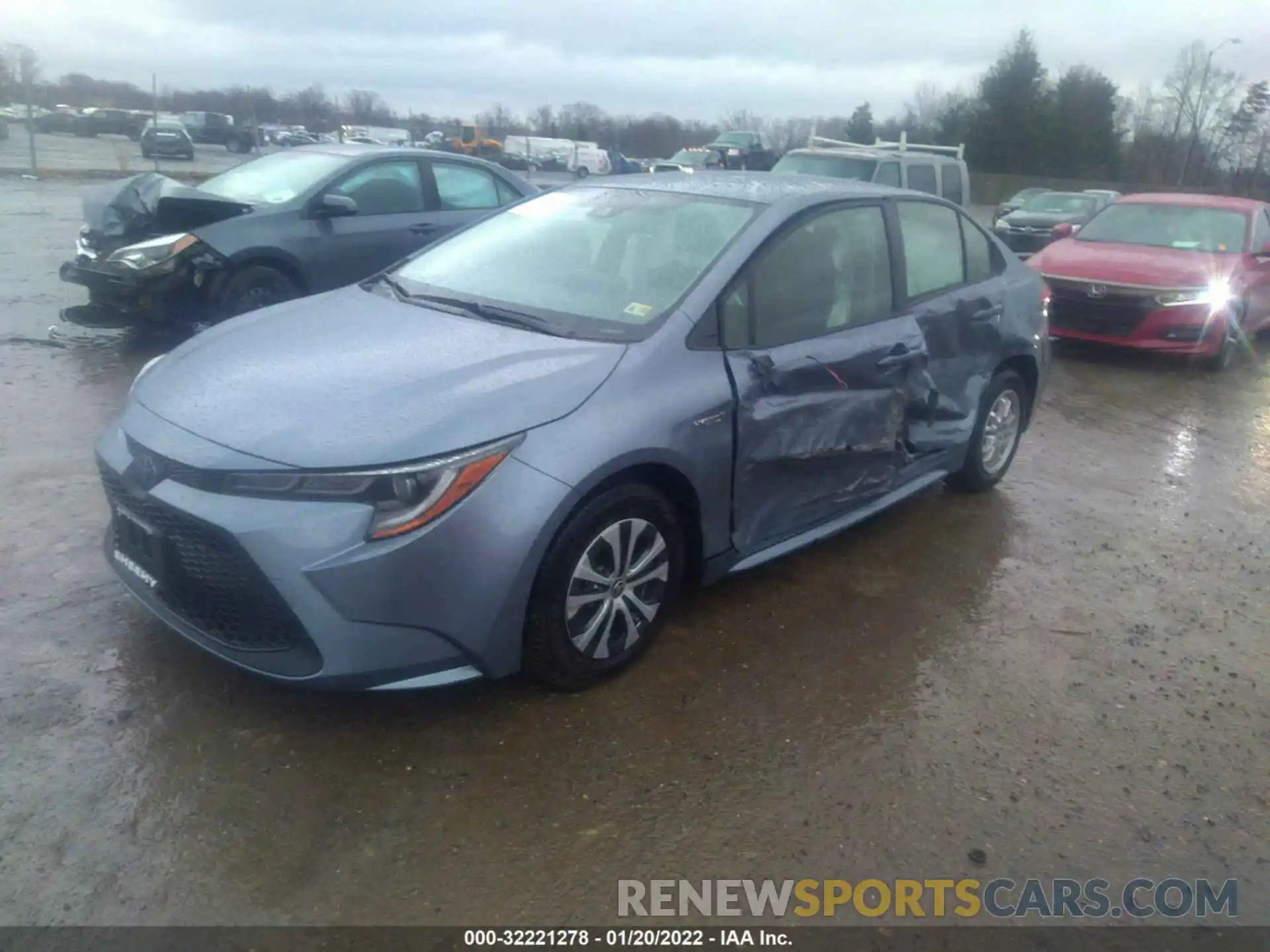 2 Photograph of a damaged car JTDEAMDE3MJ031887 TOYOTA COROLLA 2021