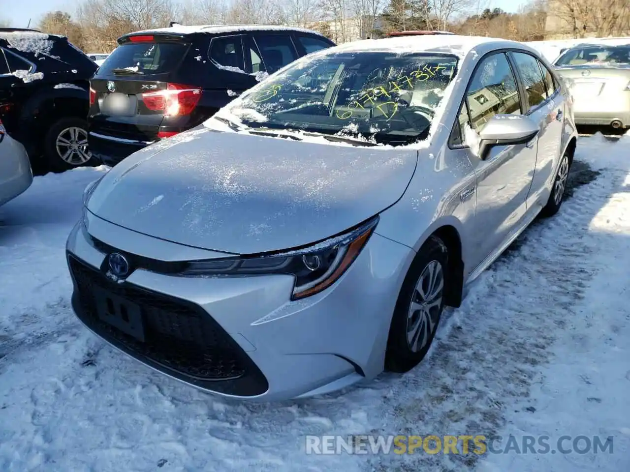 2 Photograph of a damaged car JTDEAMDE3MJ033705 TOYOTA COROLLA 2021