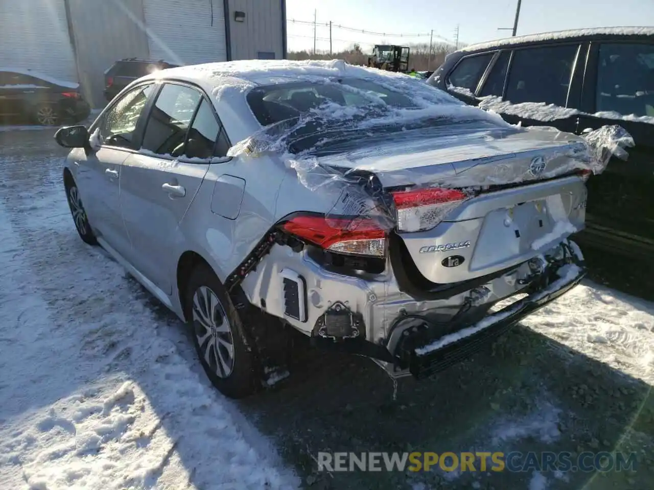 3 Photograph of a damaged car JTDEAMDE3MJ033705 TOYOTA COROLLA 2021