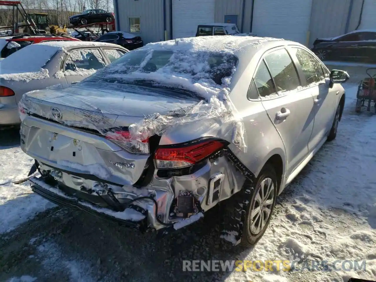 4 Photograph of a damaged car JTDEAMDE3MJ033705 TOYOTA COROLLA 2021