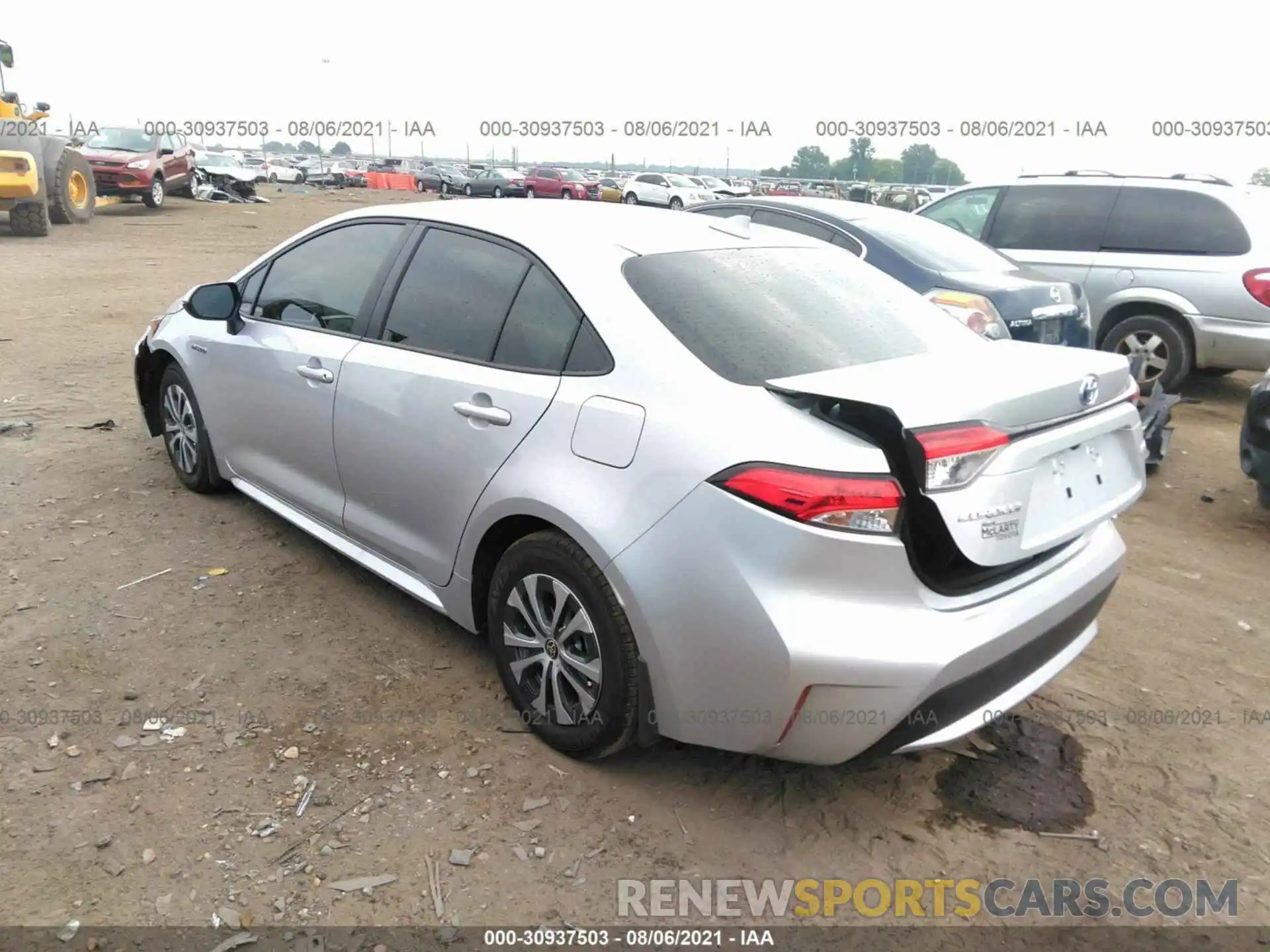 3 Photograph of a damaged car JTDEAMDE3MJ034403 TOYOTA COROLLA 2021