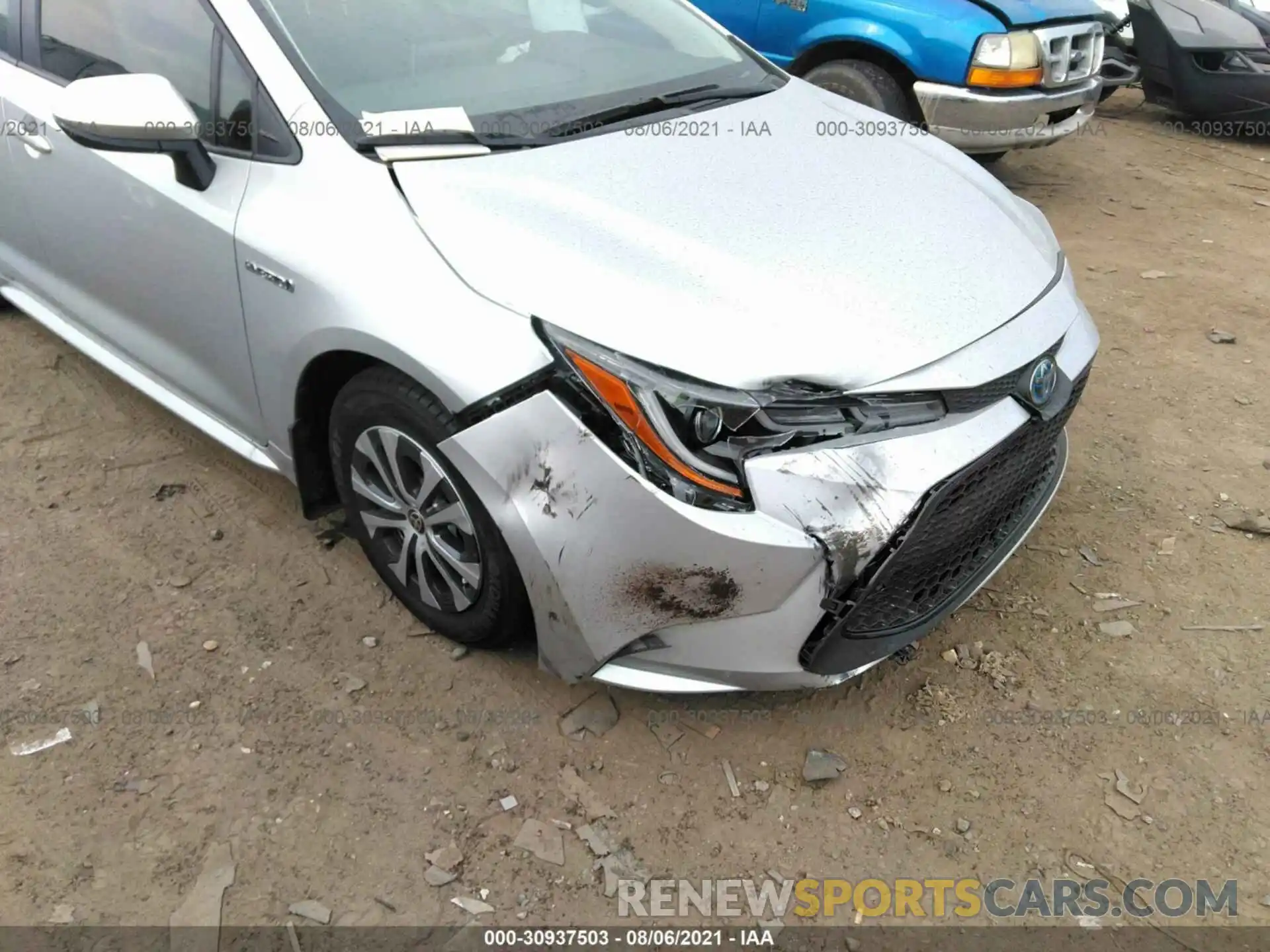 6 Photograph of a damaged car JTDEAMDE3MJ034403 TOYOTA COROLLA 2021