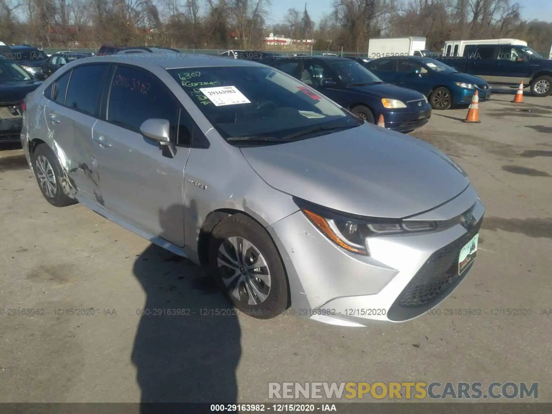 1 Photograph of a damaged car JTDEAMDE4MJ001409 TOYOTA COROLLA 2021