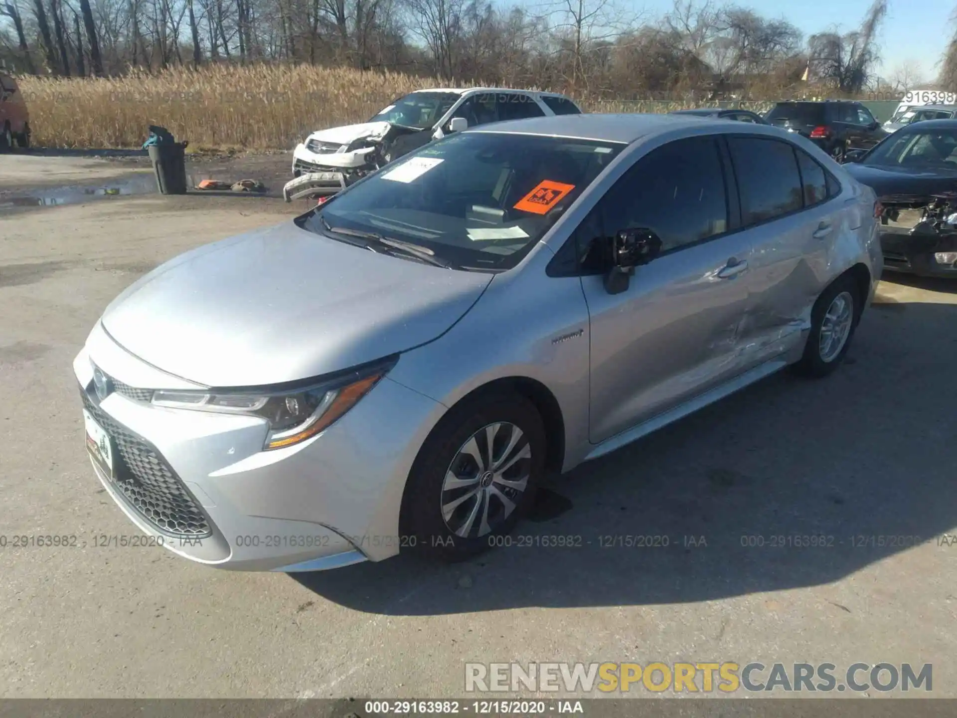 2 Photograph of a damaged car JTDEAMDE4MJ001409 TOYOTA COROLLA 2021