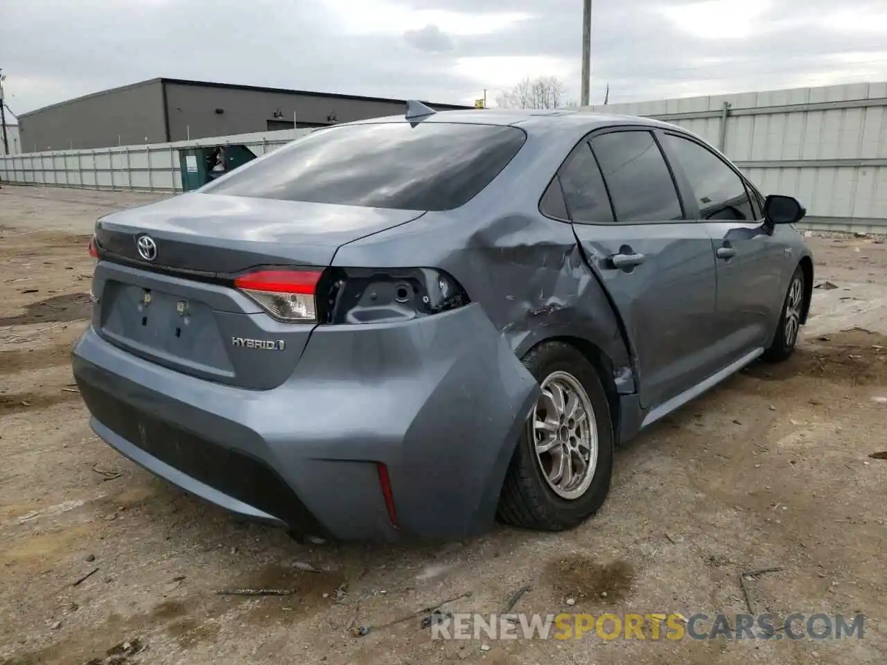 4 Photograph of a damaged car JTDEAMDE4MJ001877 TOYOTA COROLLA 2021