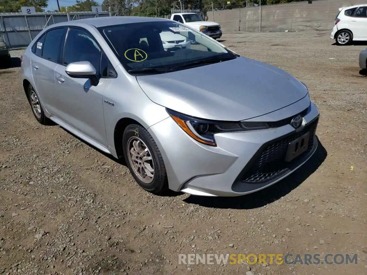 1 Photograph of a damaged car JTDEAMDE4MJ002060 TOYOTA COROLLA 2021