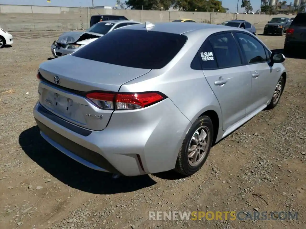 4 Photograph of a damaged car JTDEAMDE4MJ002060 TOYOTA COROLLA 2021