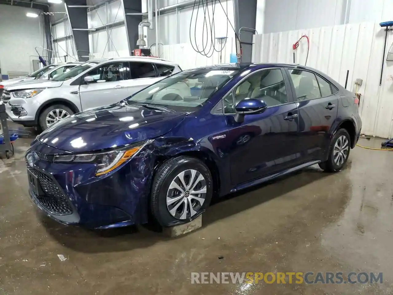 1 Photograph of a damaged car JTDEAMDE4MJ003712 TOYOTA COROLLA 2021