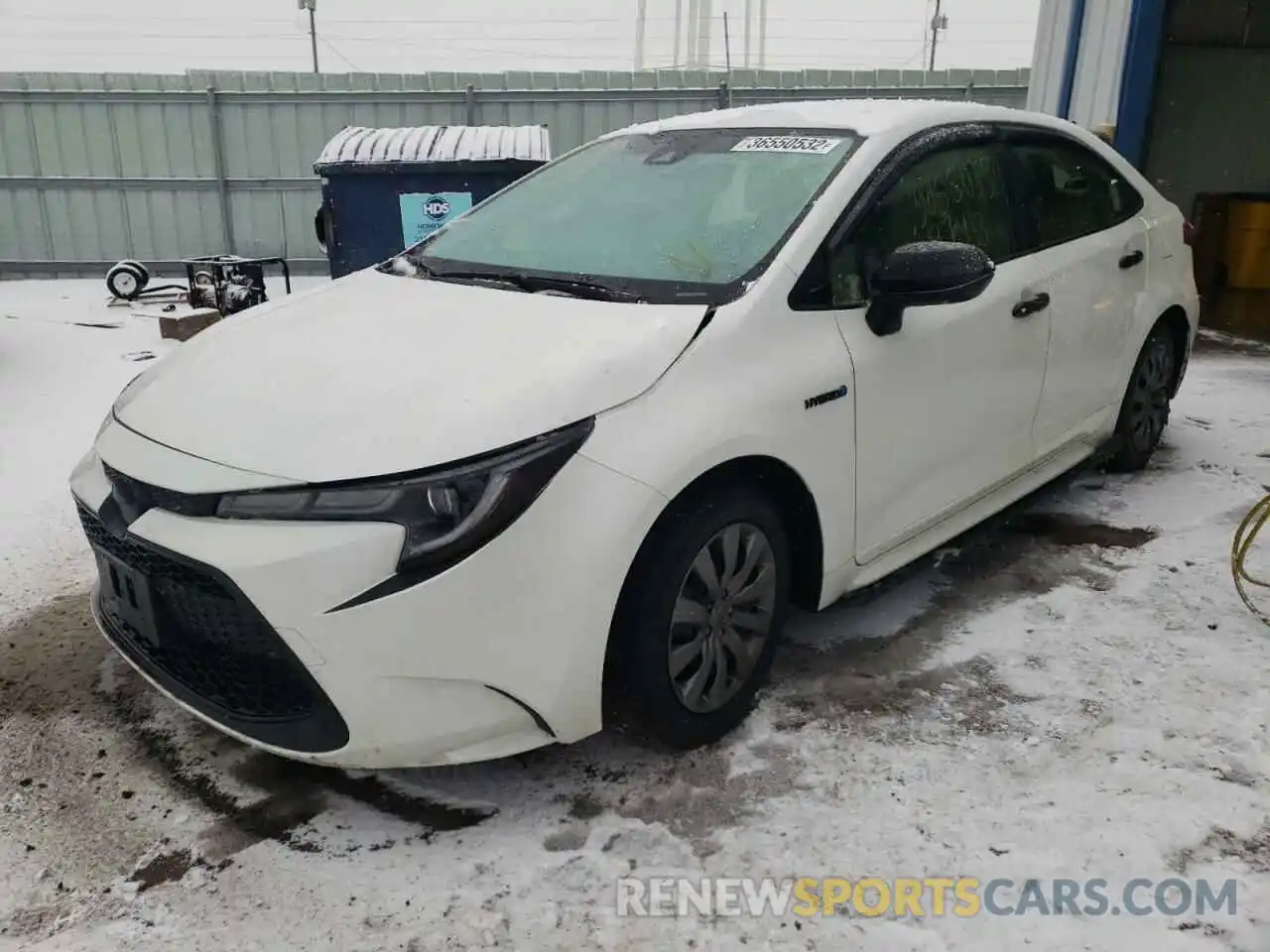 2 Photograph of a damaged car JTDEAMDE4MJ004049 TOYOTA COROLLA 2021