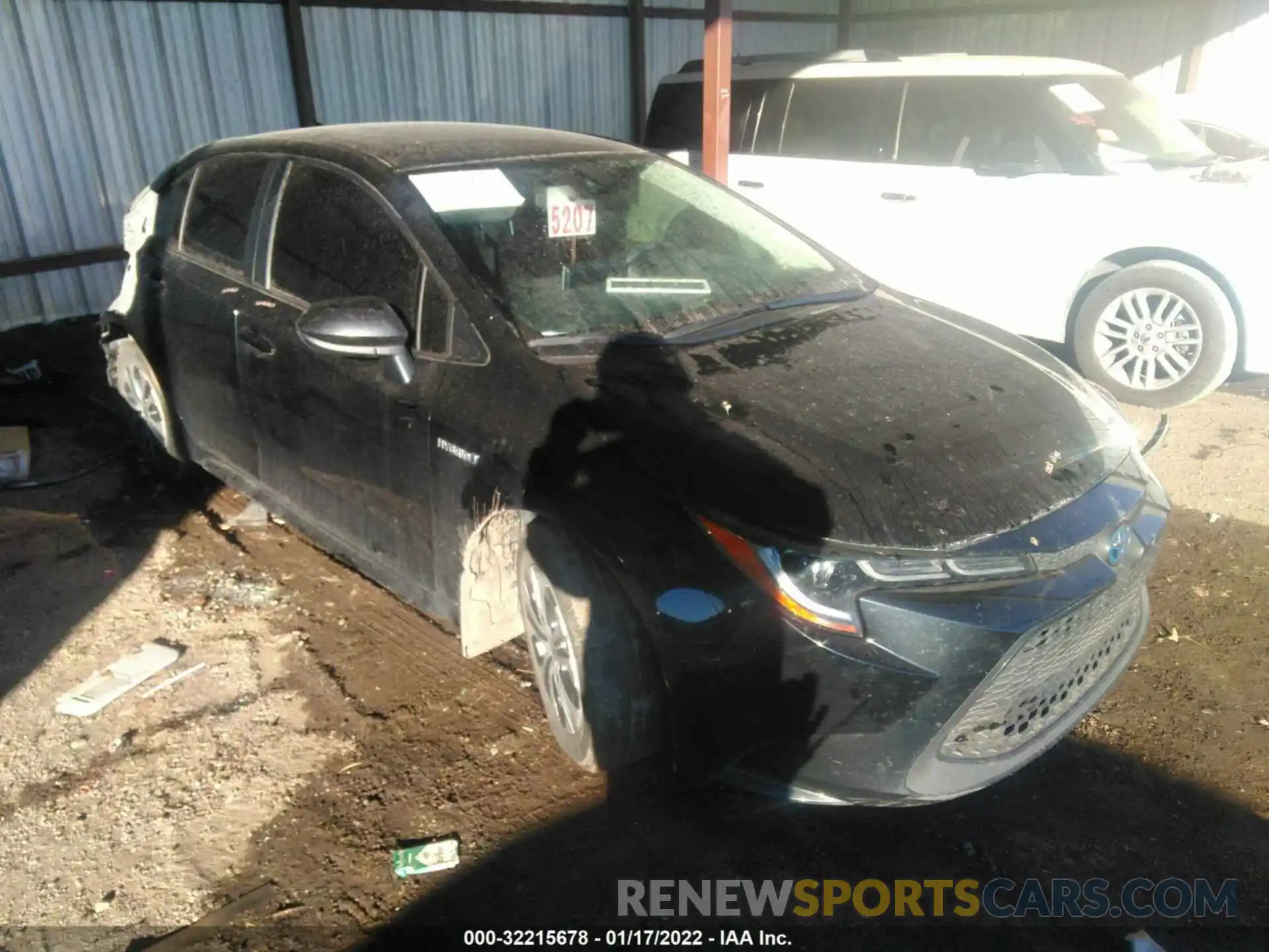 1 Photograph of a damaged car JTDEAMDE4MJ004388 TOYOTA COROLLA 2021