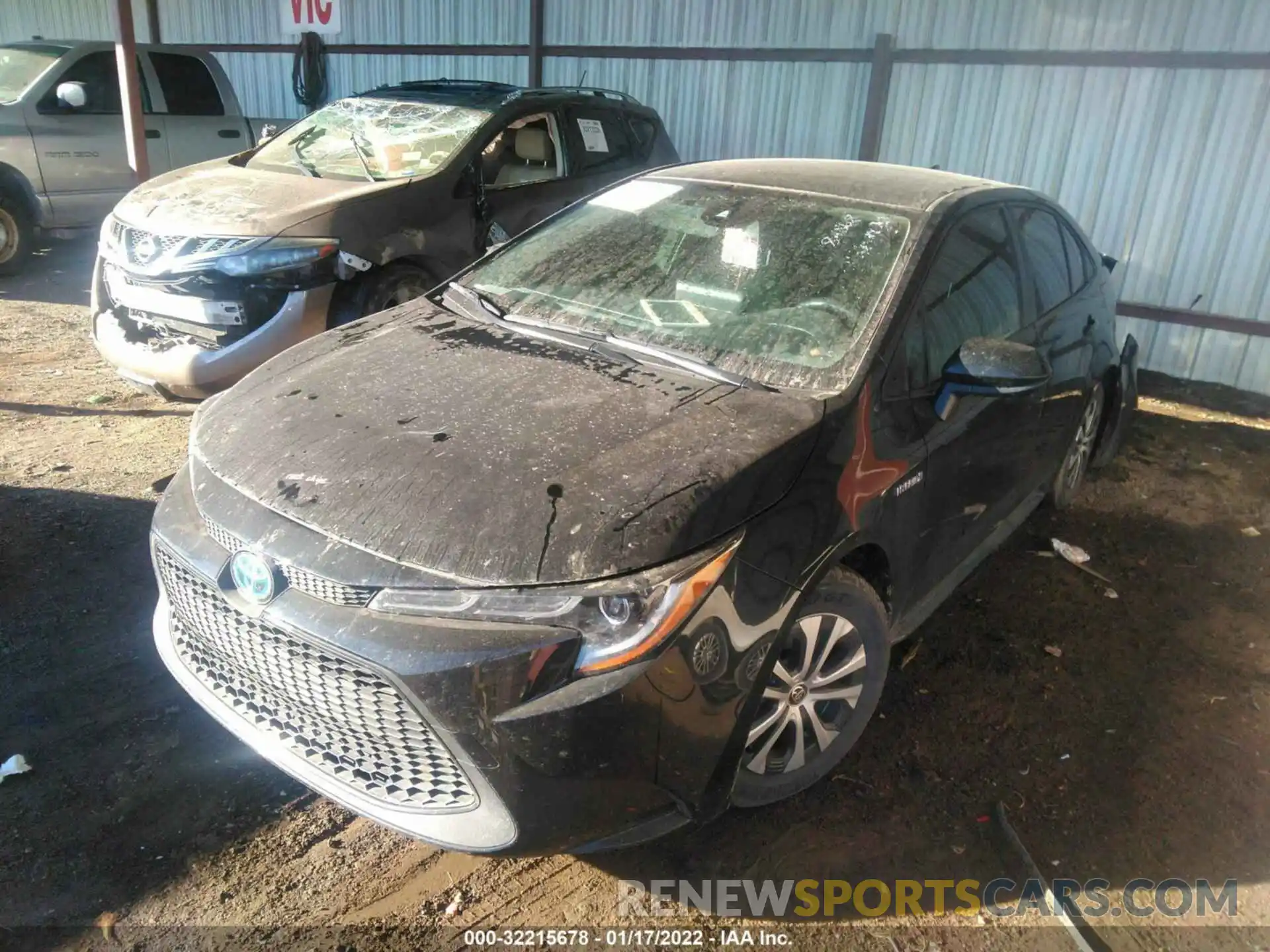 2 Photograph of a damaged car JTDEAMDE4MJ004388 TOYOTA COROLLA 2021