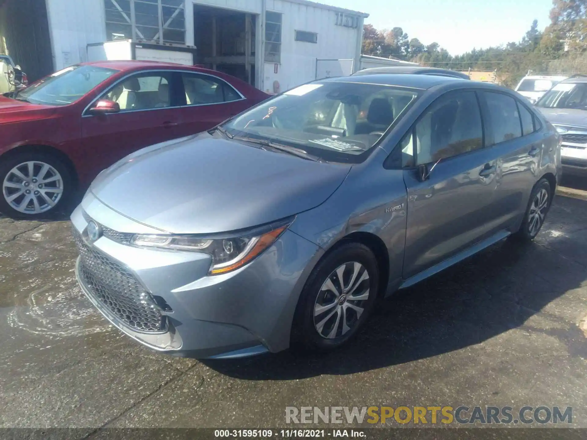 2 Photograph of a damaged car JTDEAMDE4MJ005489 TOYOTA COROLLA 2021