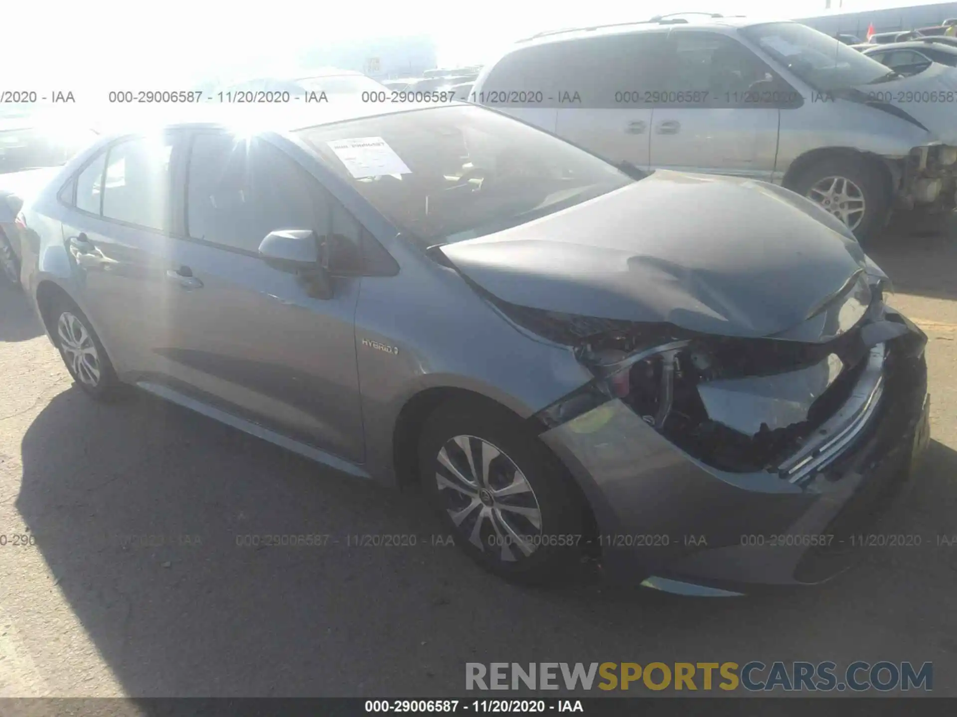 1 Photograph of a damaged car JTDEAMDE4MJ005573 TOYOTA COROLLA 2021