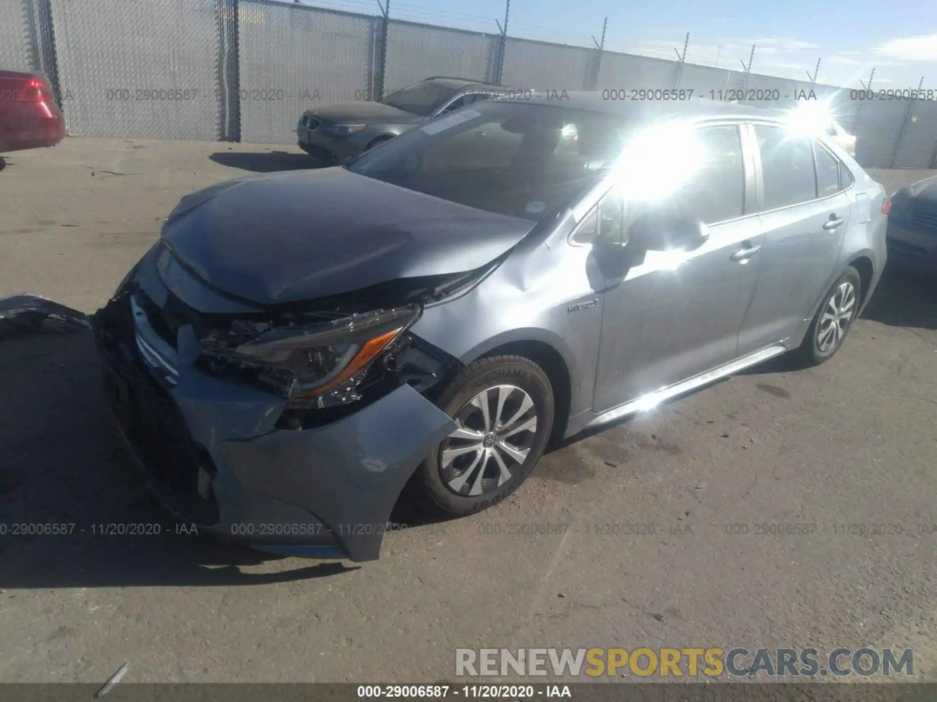 2 Photograph of a damaged car JTDEAMDE4MJ005573 TOYOTA COROLLA 2021