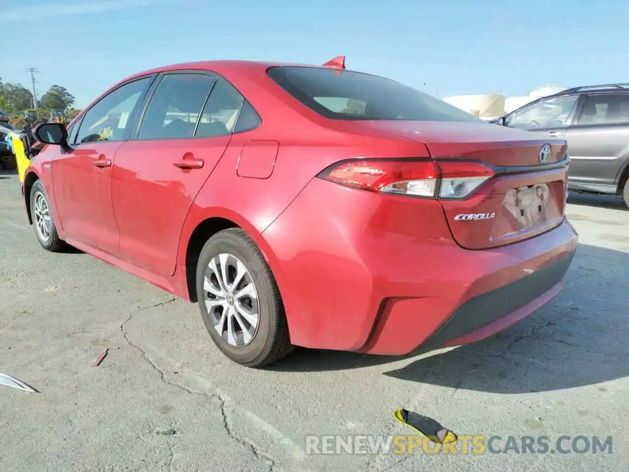 3 Photograph of a damaged car JTDEAMDE4MJ005914 TOYOTA COROLLA 2021