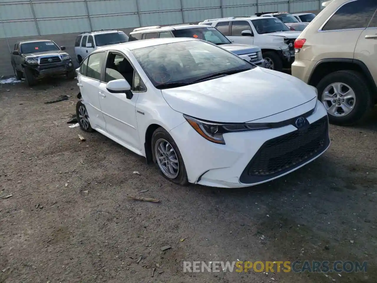 1 Photograph of a damaged car JTDEAMDE4MJ006724 TOYOTA COROLLA 2021