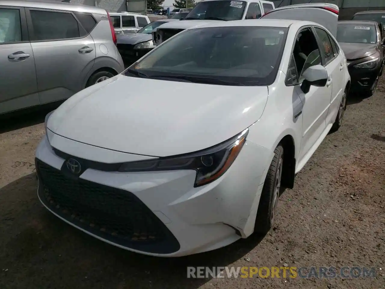 2 Photograph of a damaged car JTDEAMDE4MJ006724 TOYOTA COROLLA 2021