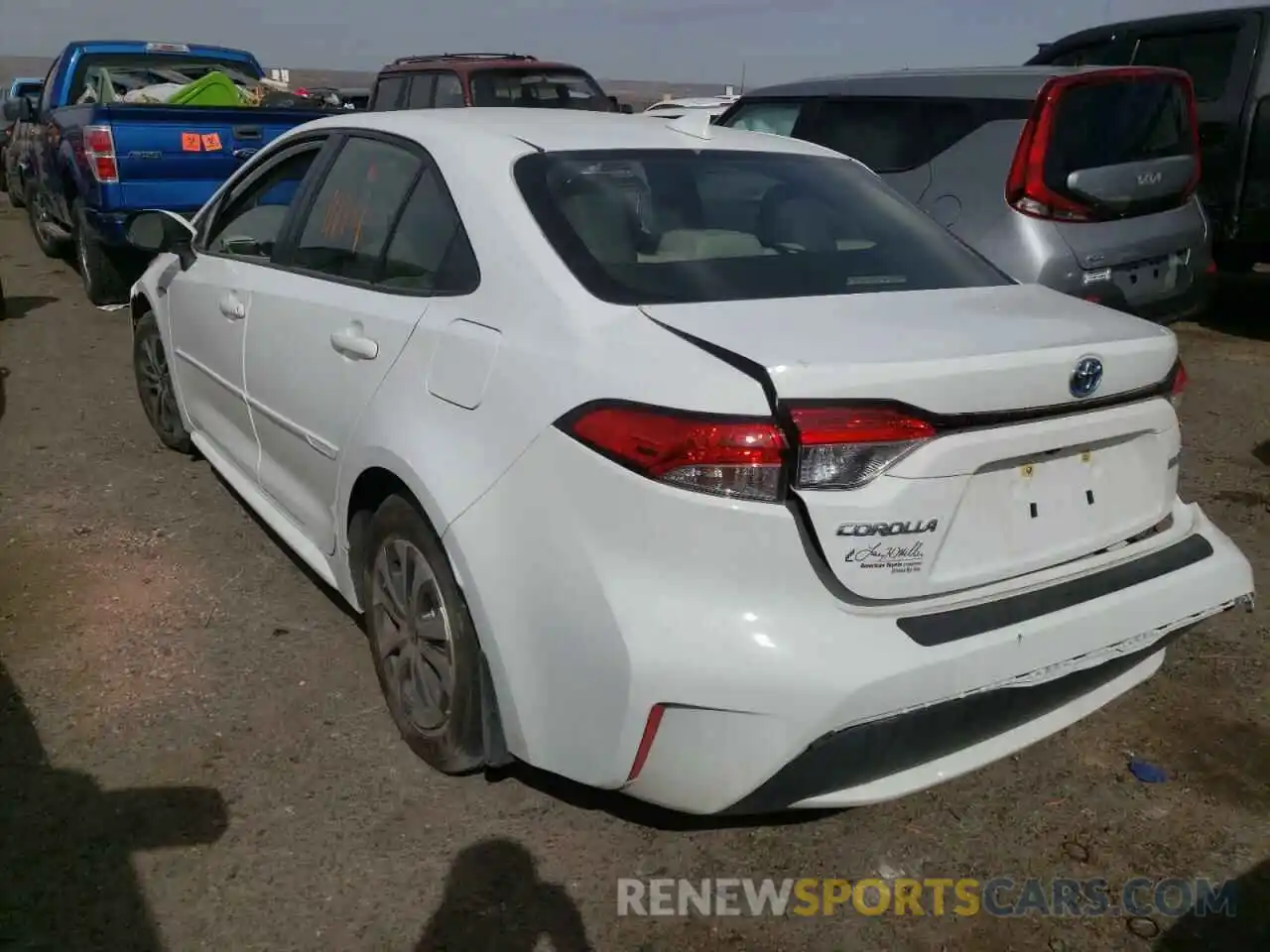 3 Photograph of a damaged car JTDEAMDE4MJ006724 TOYOTA COROLLA 2021