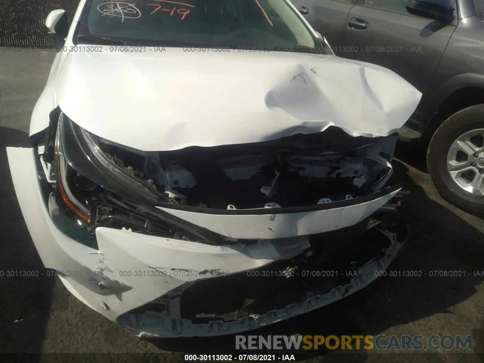 6 Photograph of a damaged car JTDEAMDE4MJ007078 TOYOTA COROLLA 2021