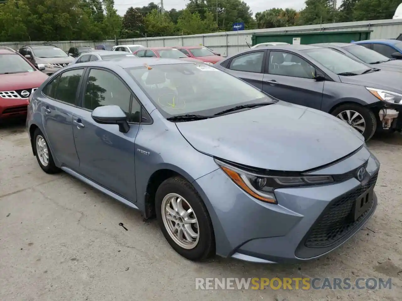 1 Photograph of a damaged car JTDEAMDE4MJ008070 TOYOTA COROLLA 2021