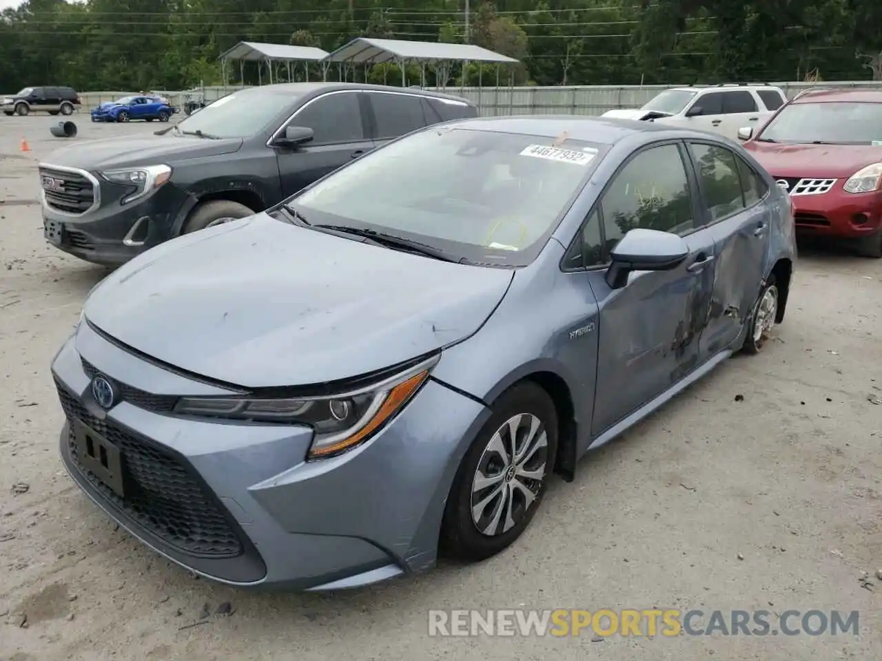 2 Photograph of a damaged car JTDEAMDE4MJ008070 TOYOTA COROLLA 2021