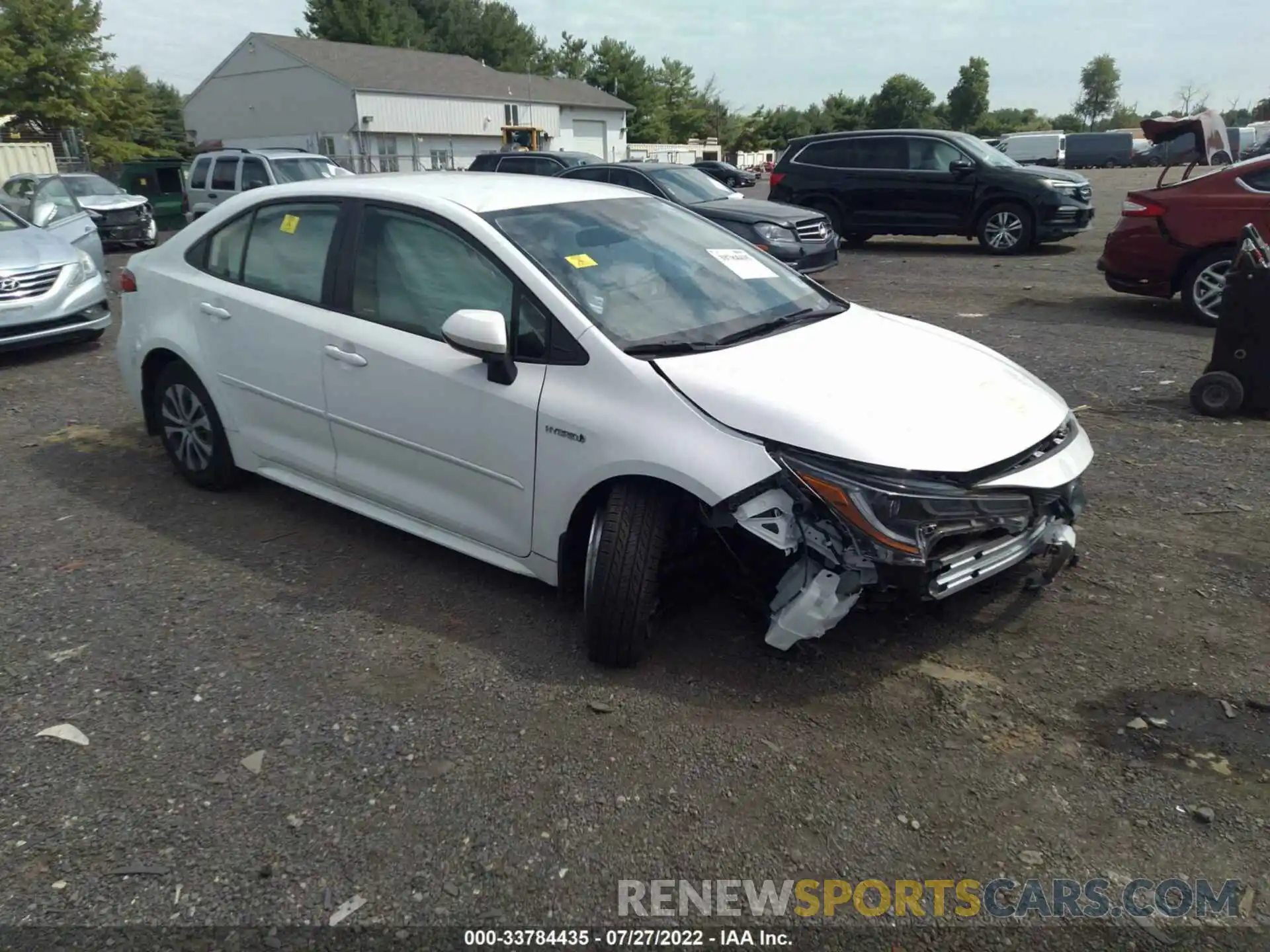 1 Photograph of a damaged car JTDEAMDE4MJ008232 TOYOTA COROLLA 2021