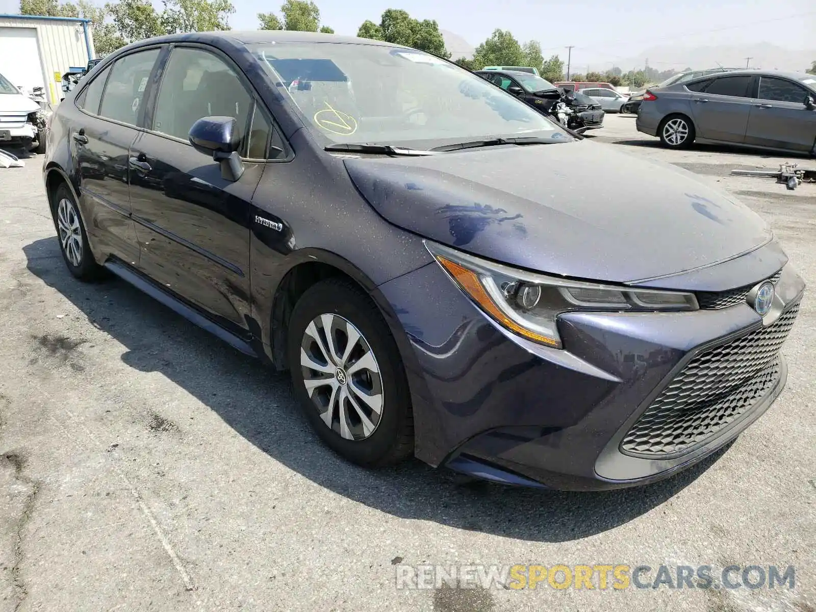 1 Photograph of a damaged car JTDEAMDE4MJ008960 TOYOTA COROLLA 2021