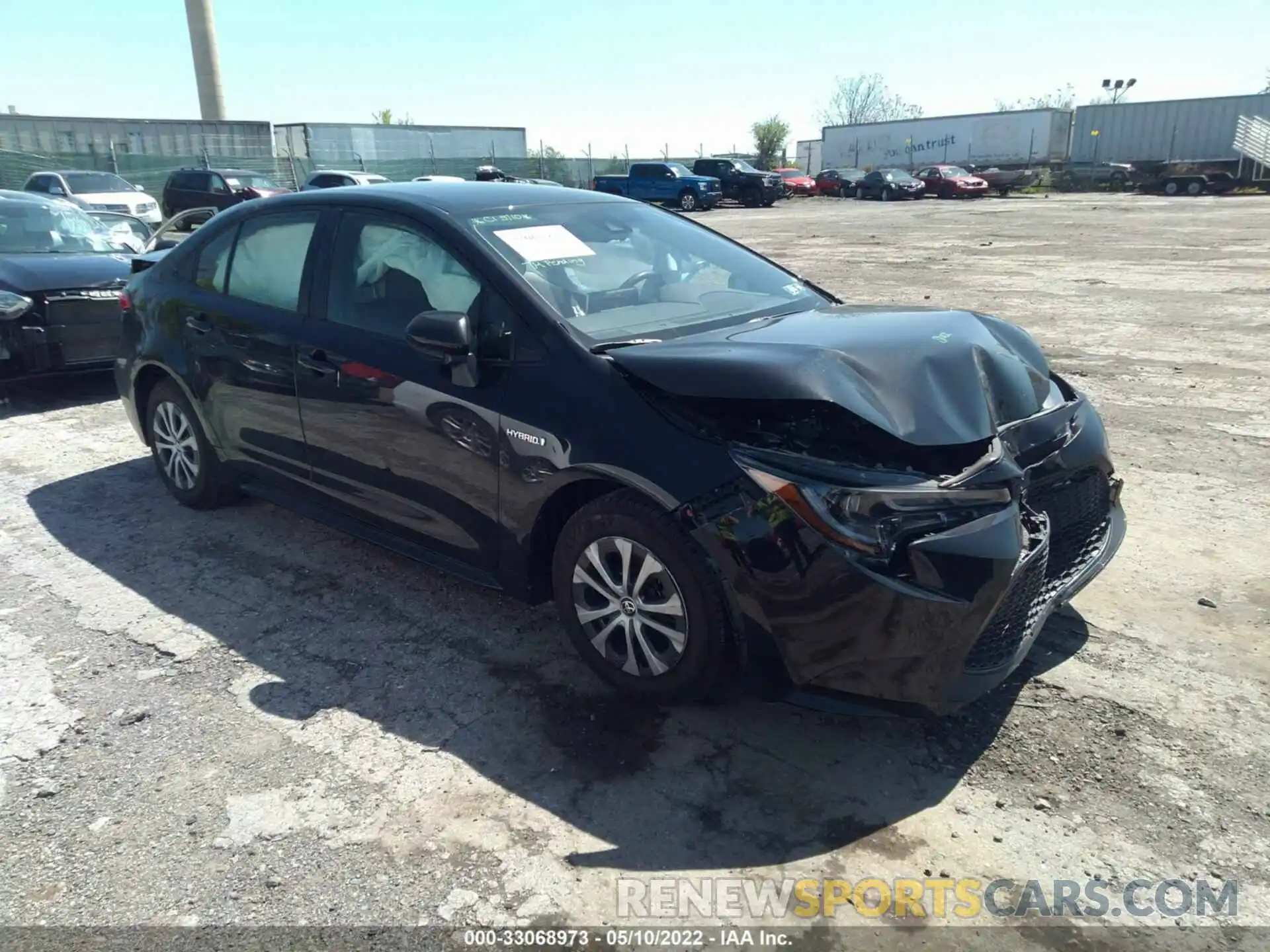 1 Photograph of a damaged car JTDEAMDE4MJ010093 TOYOTA COROLLA 2021