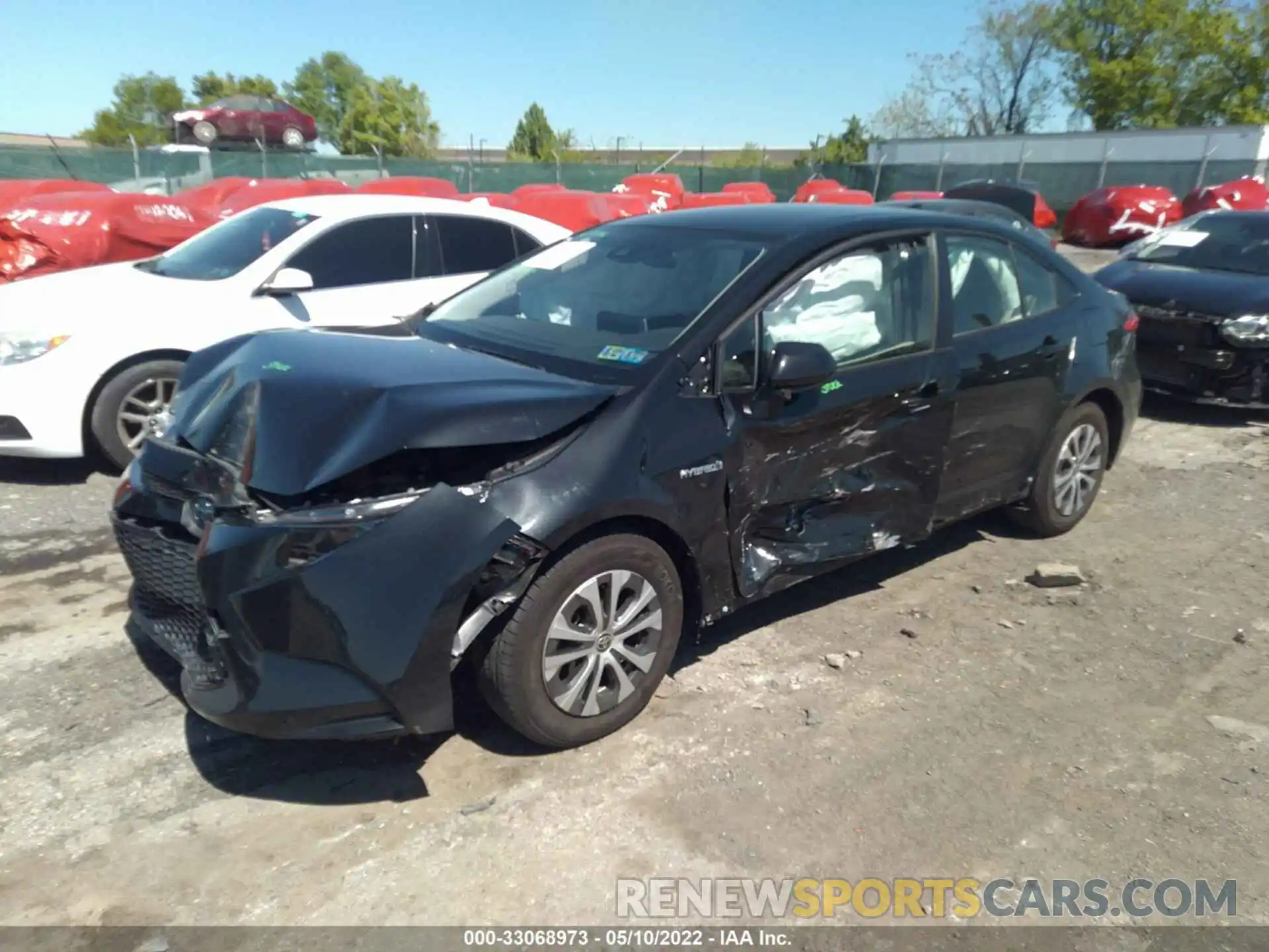 2 Photograph of a damaged car JTDEAMDE4MJ010093 TOYOTA COROLLA 2021