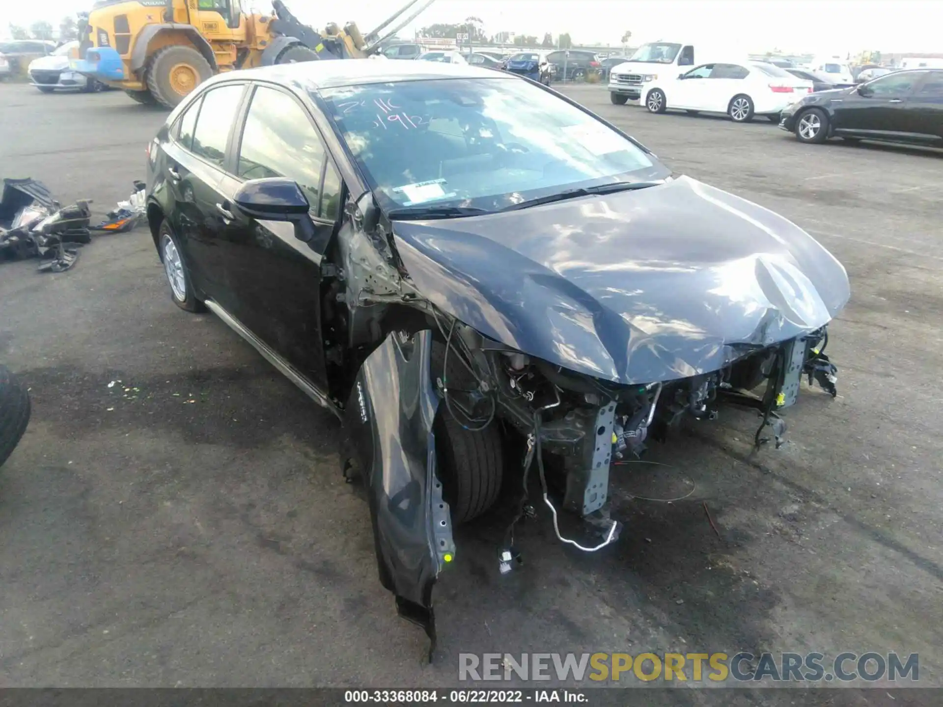 1 Photograph of a damaged car JTDEAMDE4MJ012040 TOYOTA COROLLA 2021